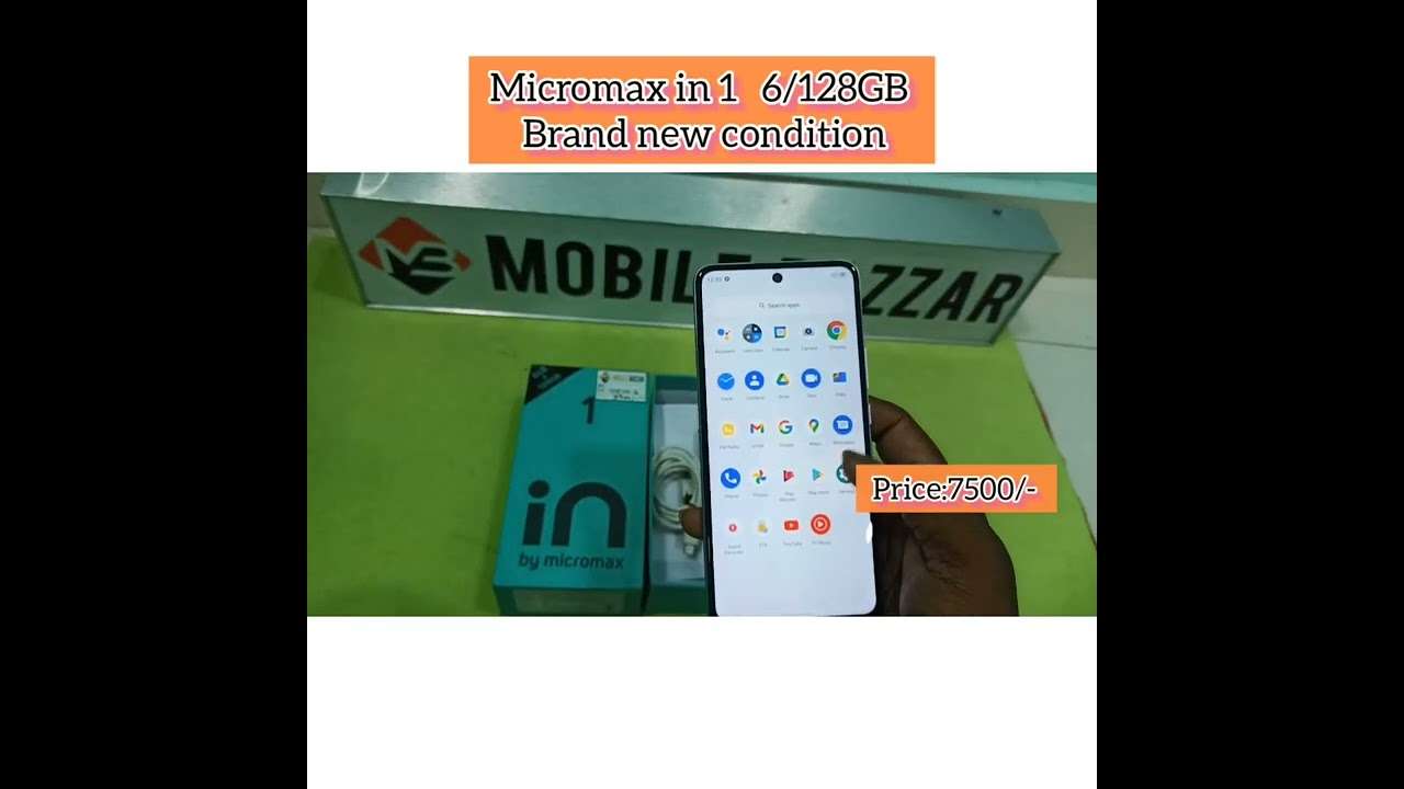 Micromax in 1 6/128GB Fullkit brand new condition