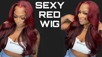 Red Wig Install ❤️ | Body Wave Wig |Hurela Hair