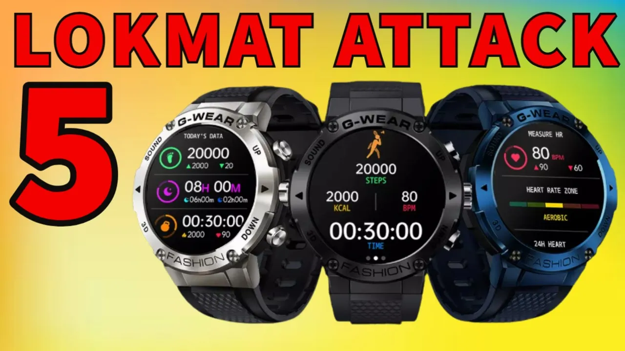 Lokmat Attack 5 Metal Smartwatch Premium