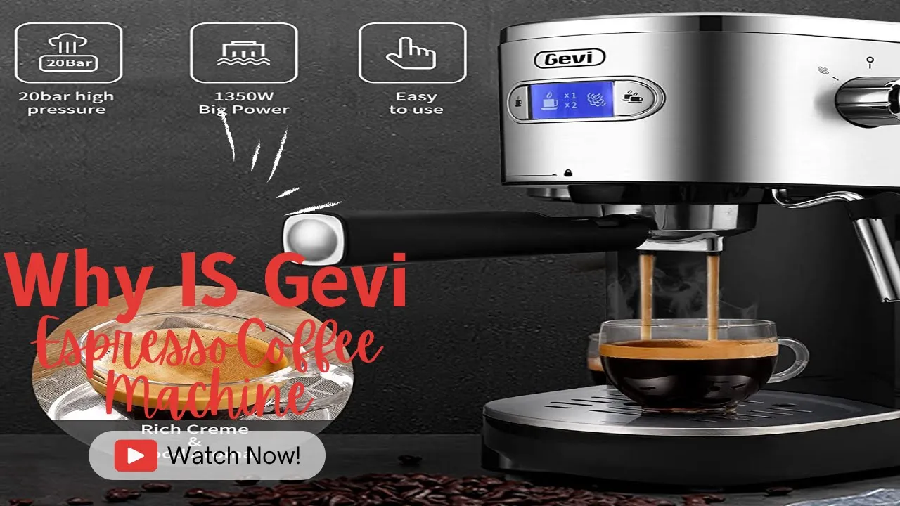 Gevi Espresso Machines 20 Bar with Milk Frother