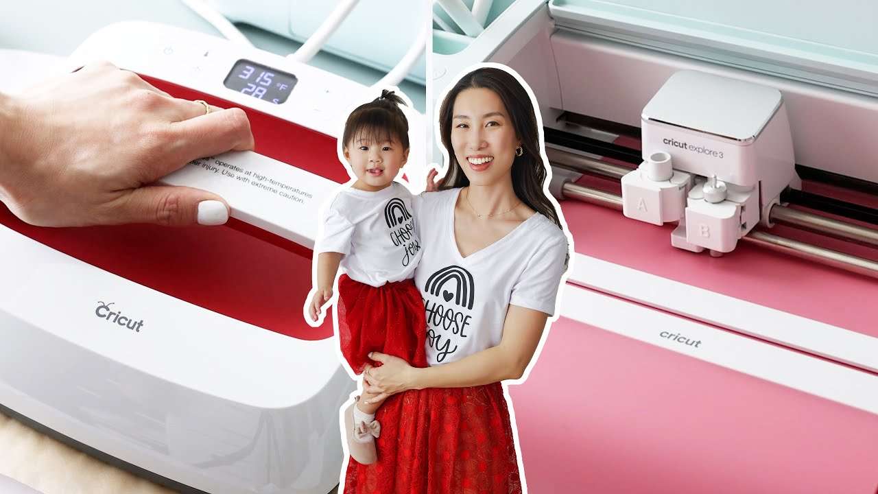 how to print t-shirts using Cricut Explore 3 | customized Mommy and Me Look | Chris Han