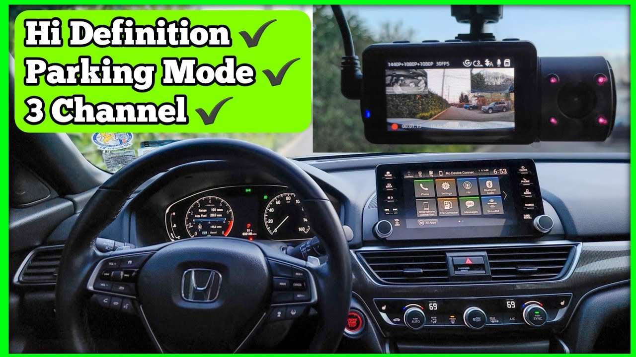 Vantrue N4 3 channel Dash Cam Review and installation | Honda Accord