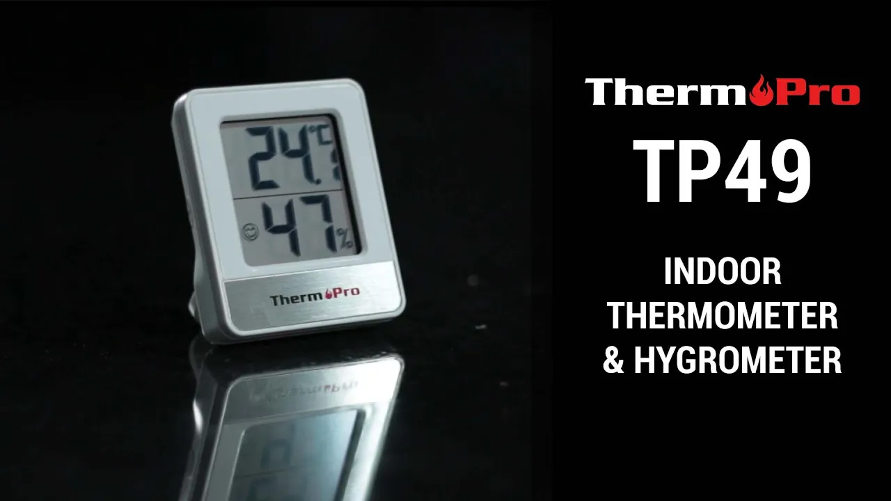 ThermoPro TP49 - Digital Indoor Hygrometer Thermometer Humidity Monitor