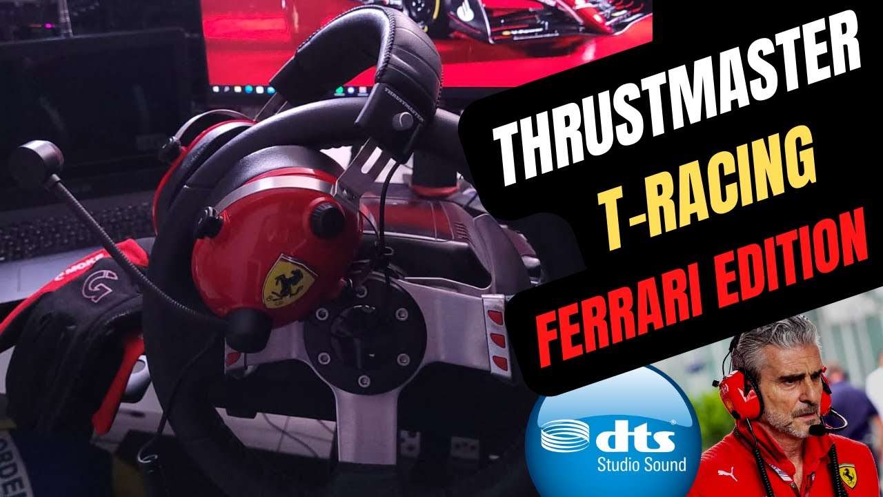 Unboxing e teste de som do Headset Thrustmaster T.Racing Scuderia Ferrari Edition