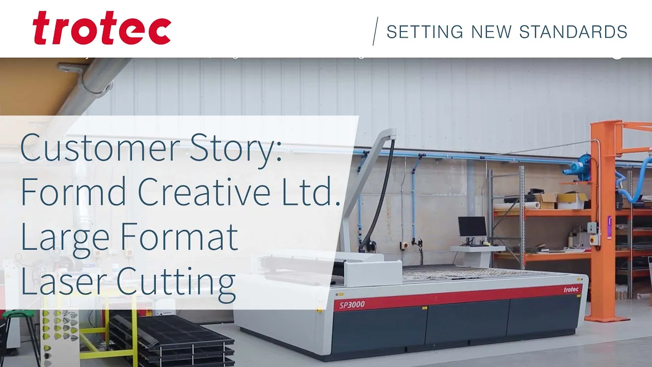 Customer Story: Formd Creative Ltd. | Large Format Laser Cutting | Trotec Laser