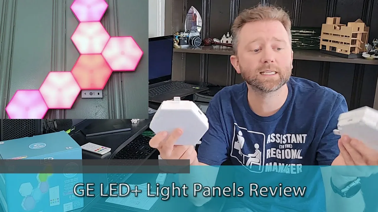 CREATE YOUR OWN MODERN ART - GE LED or LED+ Light Panels Review