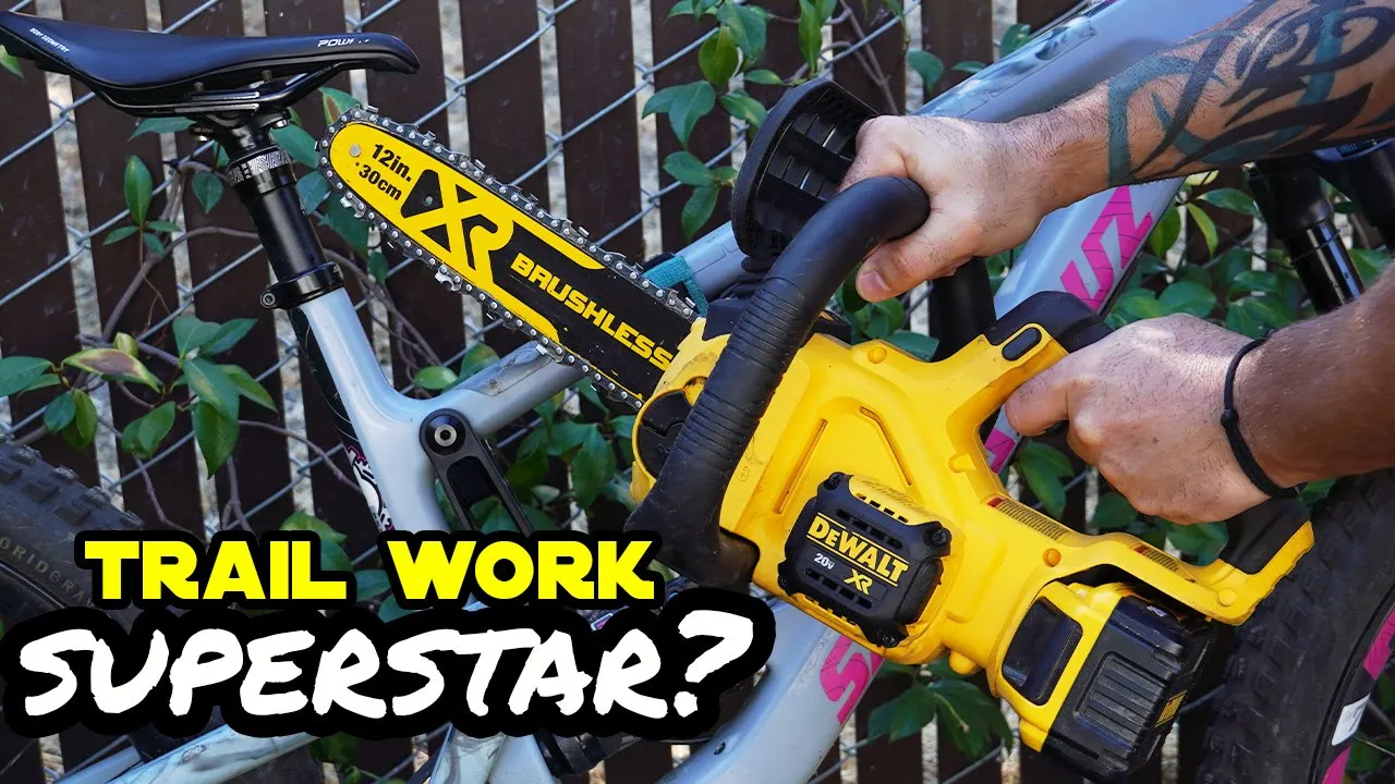 Is this thing good for TRAIL BUILDING? - DEWALT 20V MAX XR Chainsaw - 90 Second Review