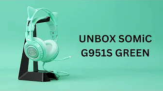 Unbox SOMIC G951S Green Cat Ear Gaming Headset