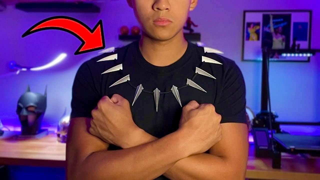 How to: Black Panther Necklace made with the Longer LK5 Pro 3D Printer! DIY
