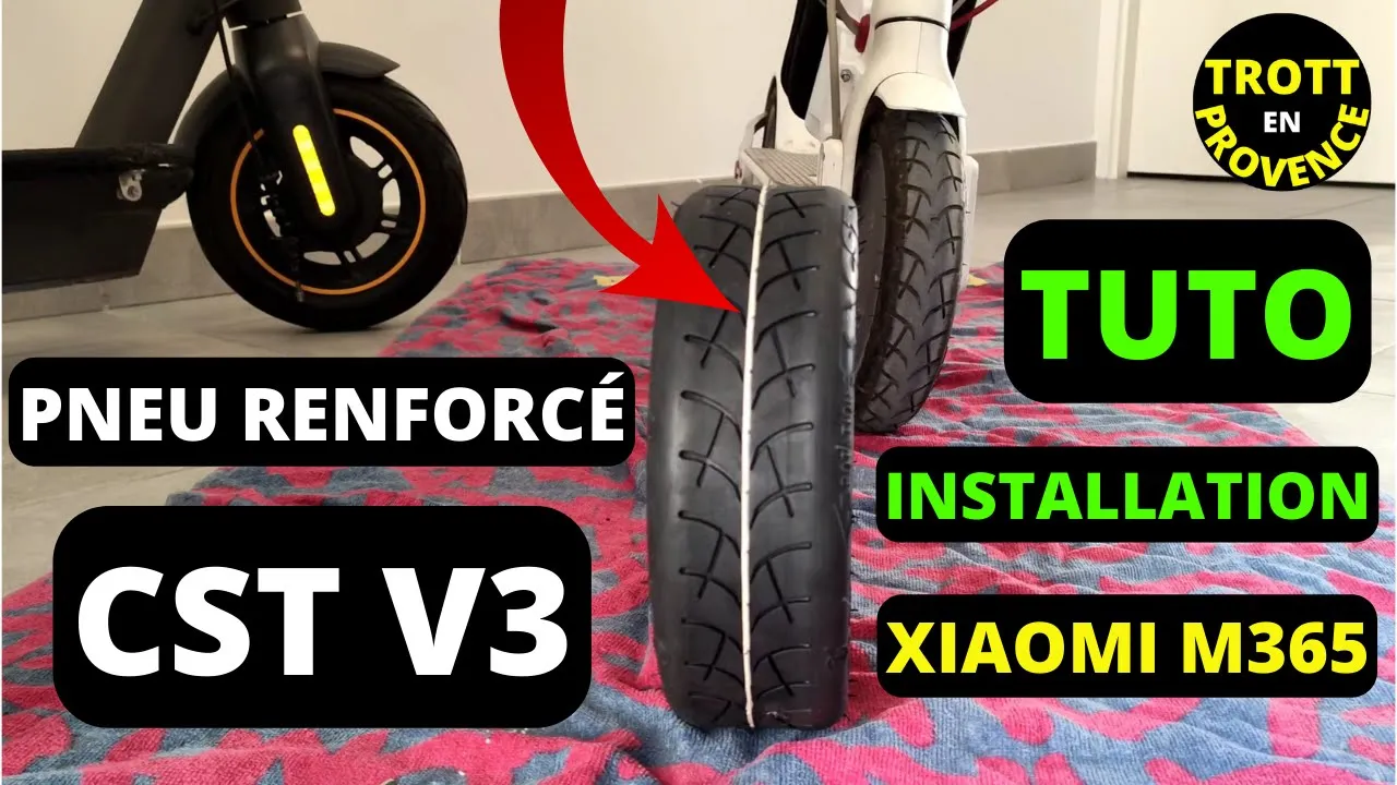 Tuto installation pneu renforcé CST V3 : Xiaomi M365 ( Pro 2 1s Essential Mi Electric Scooter 3 )