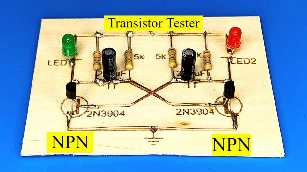 how to make transistor tester, laserpecker 2