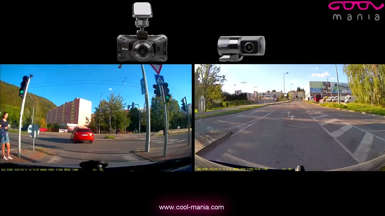 Best dash cam DOD GS980D Dual 4K+1K car camera with GPS + WiFi + 256GB support (www.cool-mania.com)