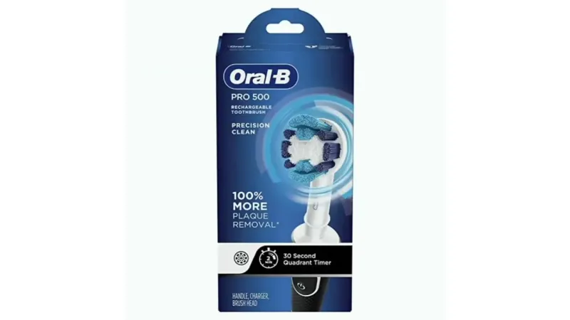 Oral-B Pro 500 Electric Toothbrush with Automatic Timer and Precision Clean Brush Head, Original