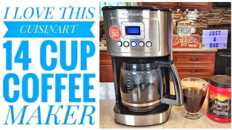 I LOVE Cuisinart DCC-3200 Perfect Temp 14 Cup Programmable Coffee Maker HOW TO MAKE COFFEE